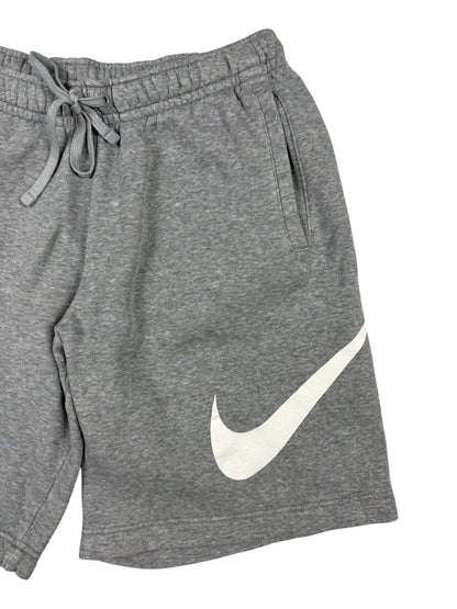 Nike Grey Big Tick Cotton Blend Lounge Jogger Sweat Shorts Large