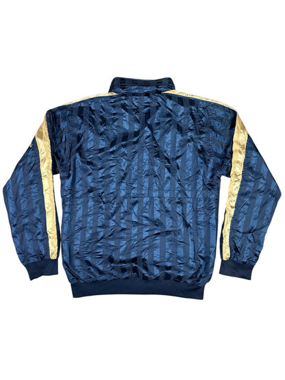 Puma Retro Blue Striped Japanese Football Track Jacket Large
