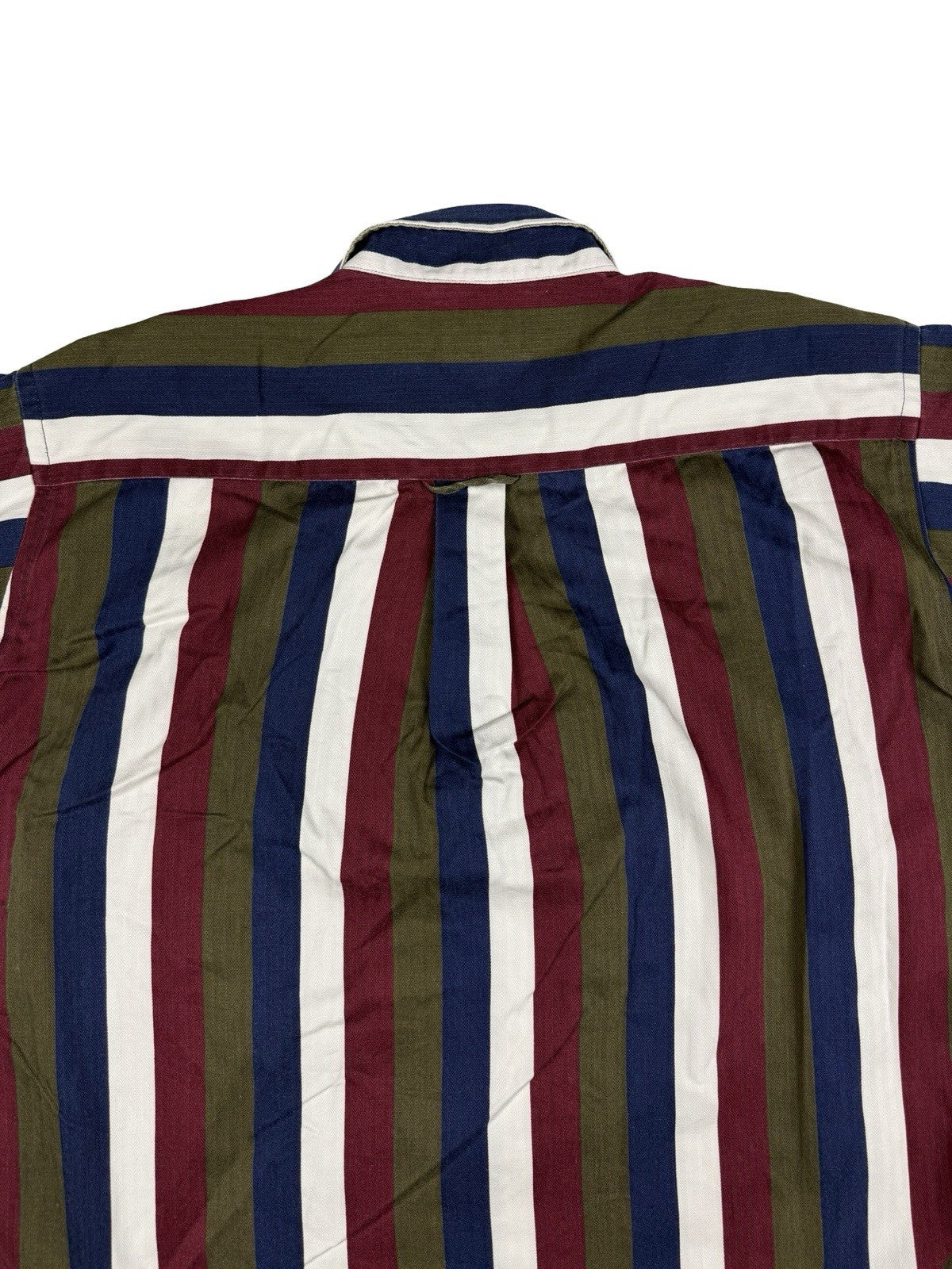 Hunt Club Retro Multi Striped Cotton Shirt Large