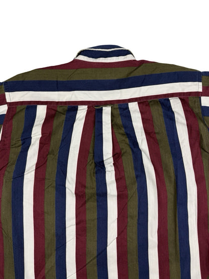 Hunt Club Retro Multi Striped Cotton Shirt Large