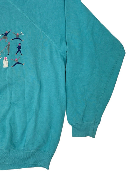 Vintage Blue Mary Hospital Printed LCMH Jumper XL
