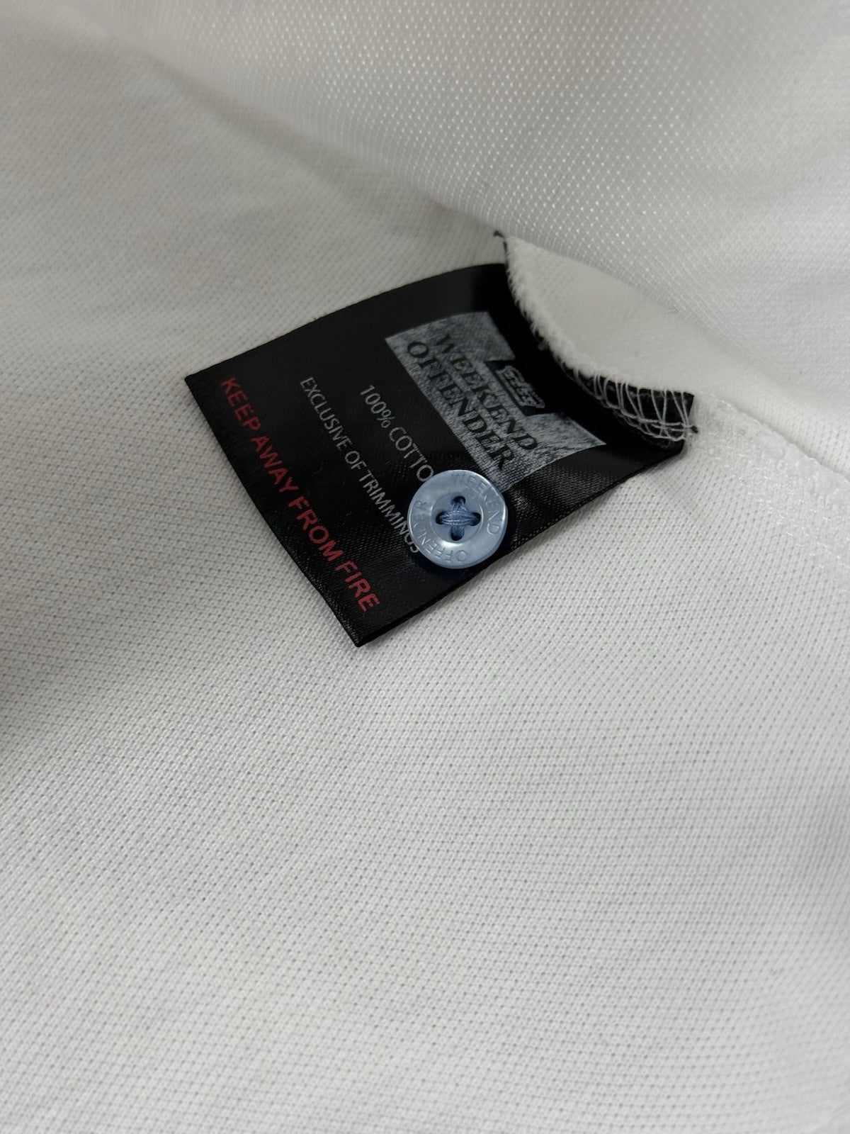 Weekend Offender White Polo Top Large