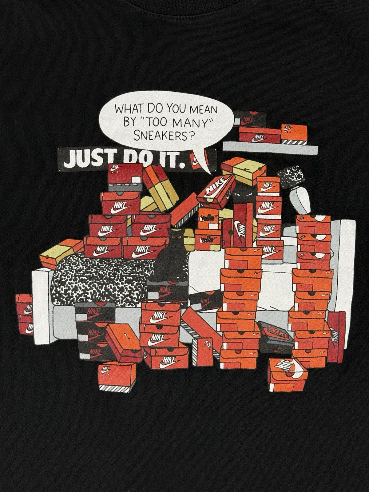 Nike Black Sneaker Culture Printed Top Small