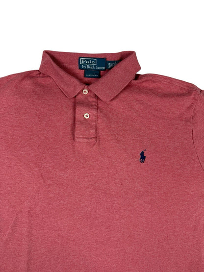 Polo Ralph Lauren Pink Custom Fit Polo Top Large
