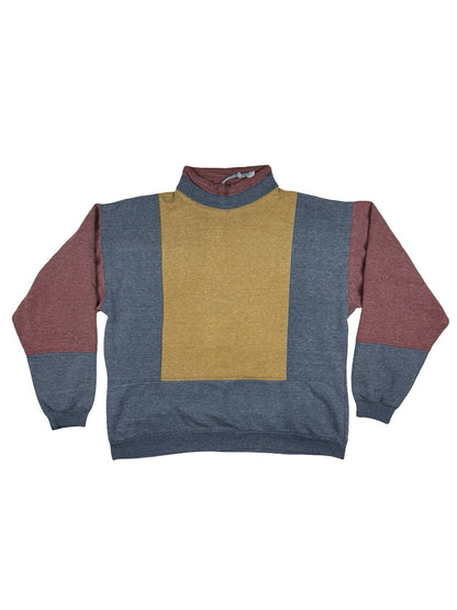 Chams Vintage Multicolour Jumper Sweatshirt Colourblock Large