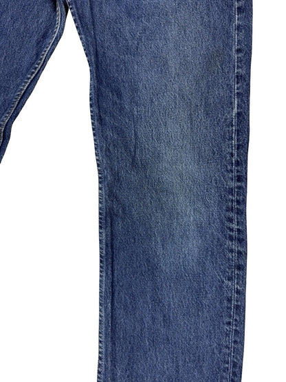 Levi's 501 Retro Blue Straight Leg Denim Jeans 32W 36L Made In USA