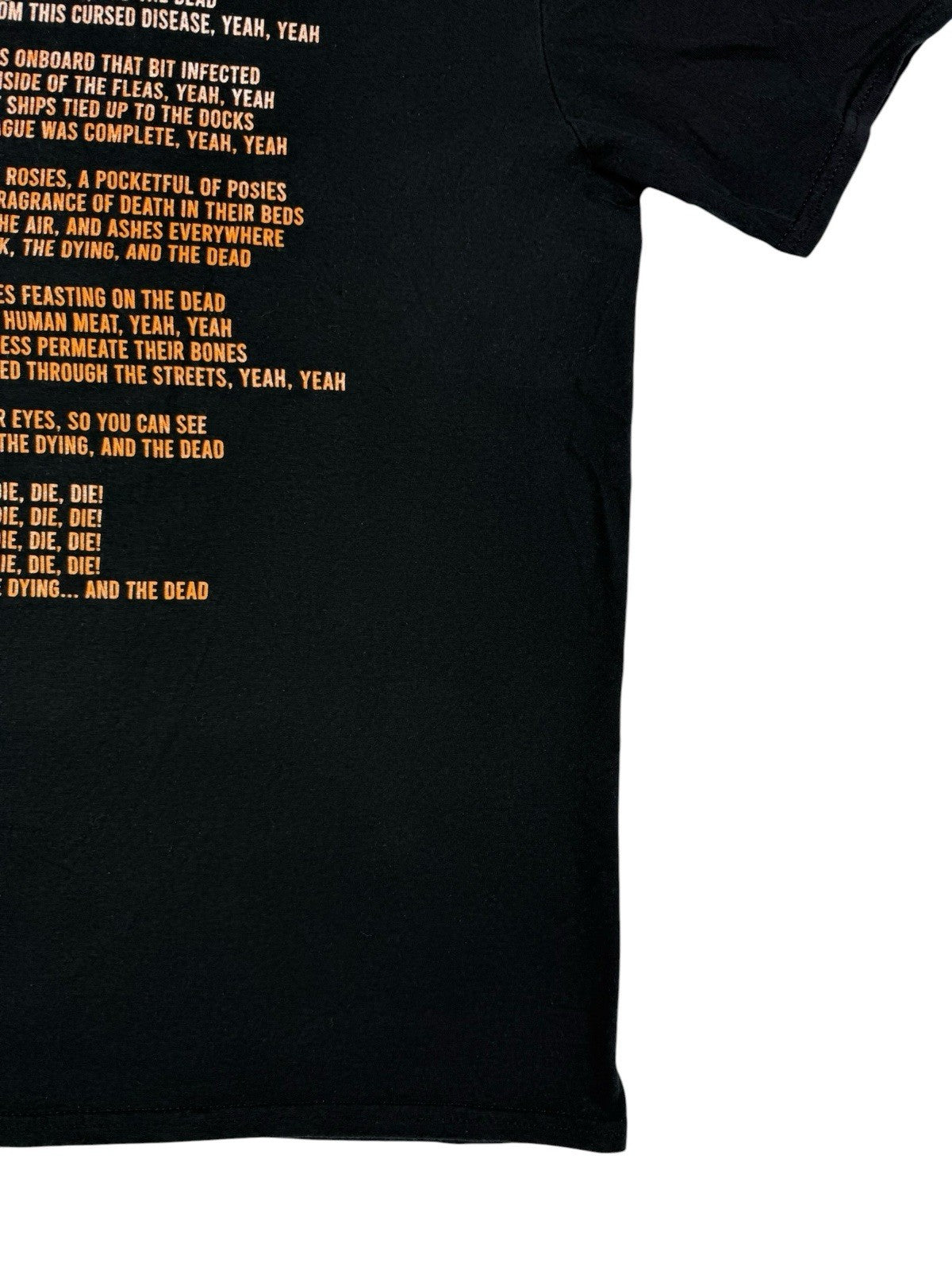 Megadeth Black Sick and Dying Lyrics Top Large