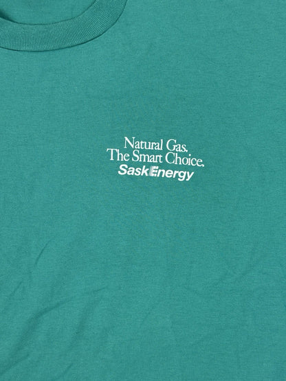 Vintage Big Print Green Gas Top Size XL