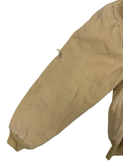 Carhartt Vintage 90s JQ295 Wheat Brown Quilted Canvas Active Jacket Large USA