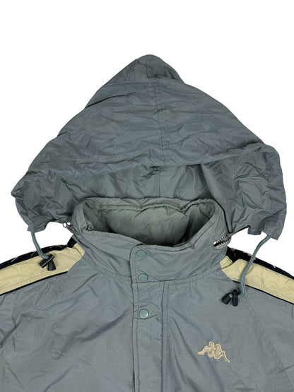 Kappa Blue Retro Padded Zip Jacket Large