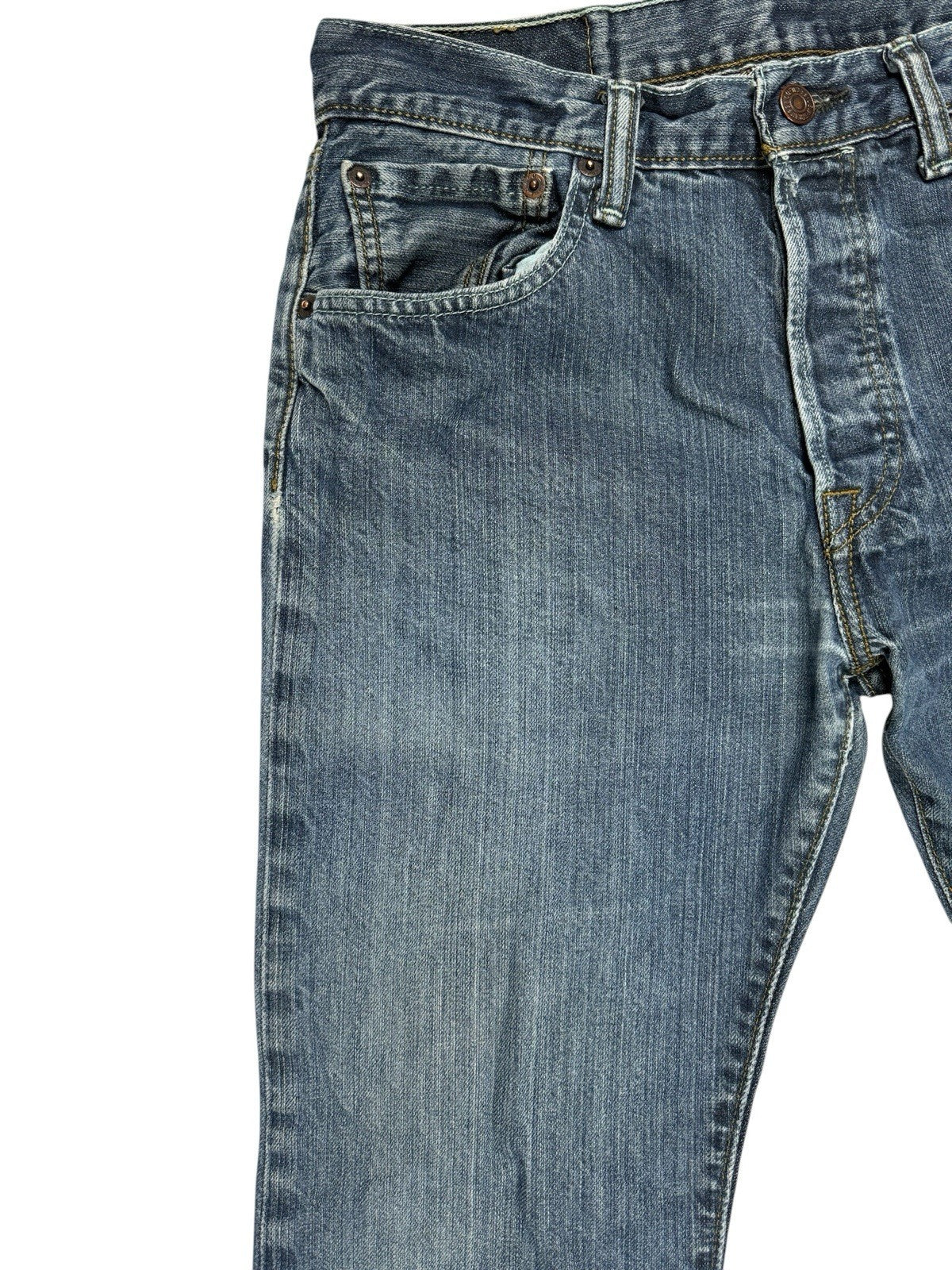 Levi's 501 Blue Straight Leg Denim Jeans 31W 30L