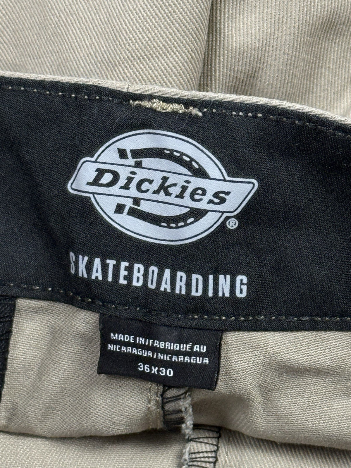 Dickies Skateboarding Beige Chino Trousers 36W 30L