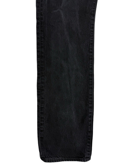 Levi's 501 Black Denim Straight Leg Jeans 34W 36L
