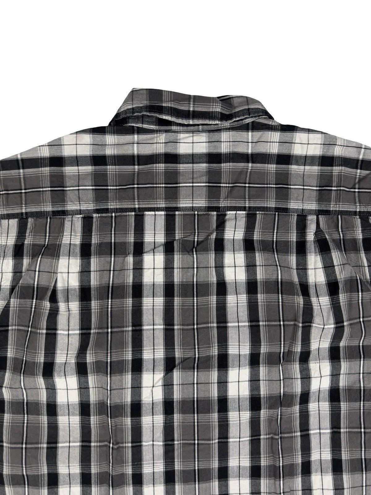 Carhartt Essential Relaxed Fit Grey Plaid Short Sleeve Shirt Medium