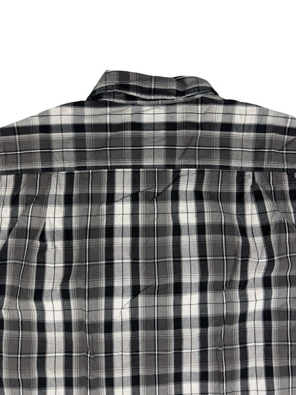 Carhartt Essential Relaxed Fit Grey Plaid Short Sleeve Shirt Medium