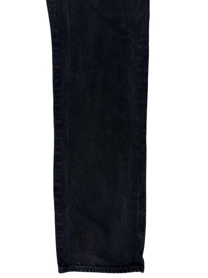 Levi's 501 Black Denim Straight Leg Jeans 34W 36L