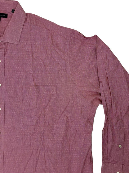Tommy Hilfiger Pink Long Sleeve Collared Shirt 2XL Tall 19in Collar