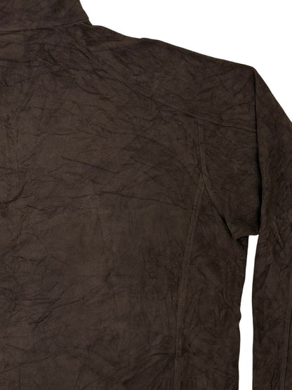 LL Bean Brown 1/4 Zip Fleece Jumper 2XL Tall
