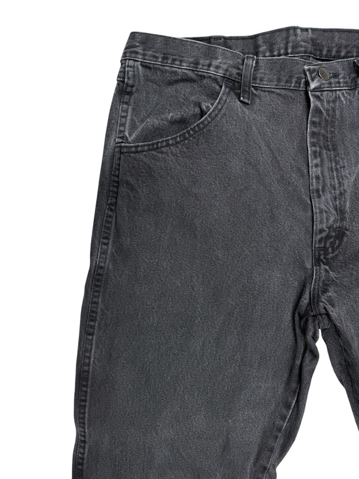 Rustler Faded Black Vintage Straight Leg Denim Jeans 36W 30L