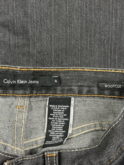 Calvin Klein Grey Denim Bootcut Jeans 26W 30L