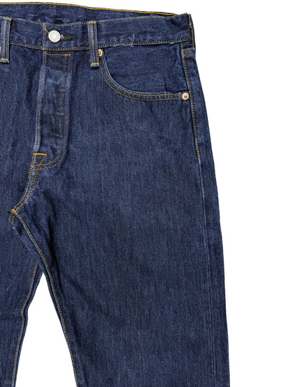 Levi's 501 Blue Denim Straight Leg Jeans 32W 32L