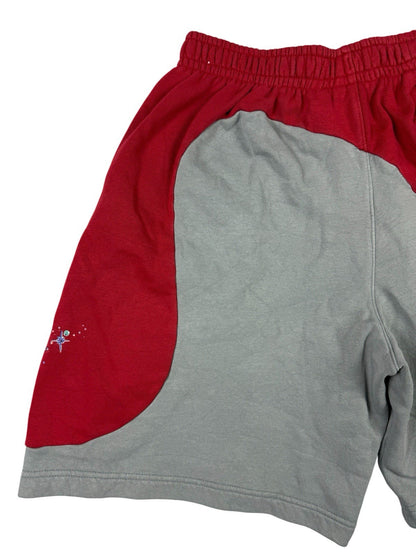 Nike Club Grey/Red Cotton Blend Galaxy Logo Sweat Shorts XL