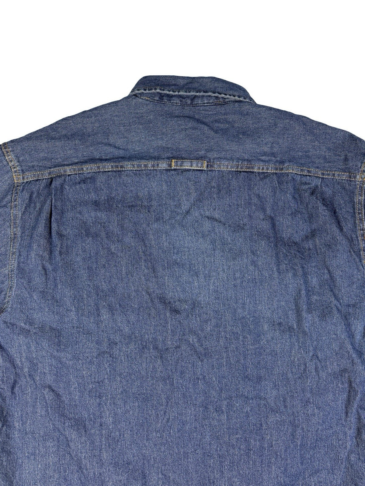 Levi's Blue Sherpa Fleece Lined Haywood Denim Button Shirt Jacket Large