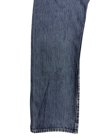 Levi's 501 Blue Straight Leg Denim Jeans 36W 32L