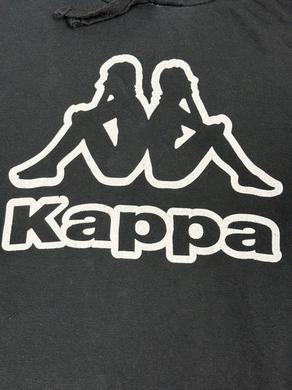 Kappa Black Big Logo Hoodie Medium