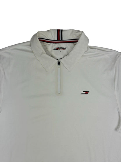 Tommy Hilfiger White Polo Top Medium