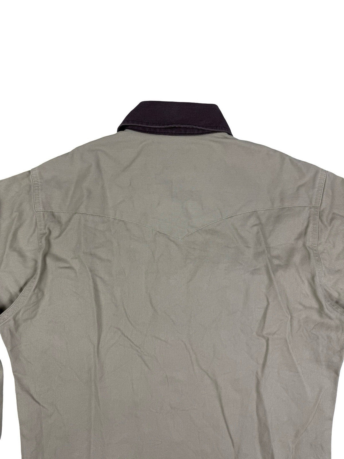 Wrangler Vintage 90's Pearl Snap Beige Western Shirt Small