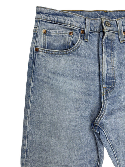Levi's 501 Women's Skinny Taper Fit Blue Denim Jeans 28W 28L