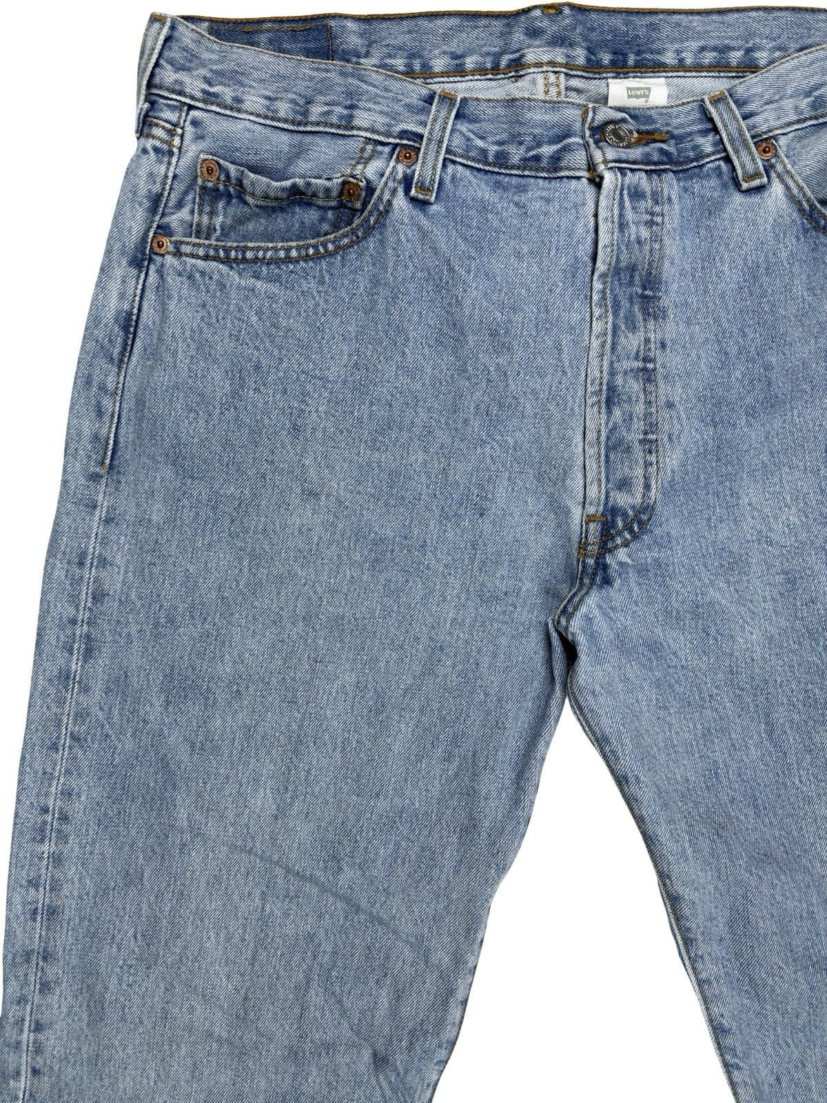 Levi's 501 Blue Retro Straight Leg Denim Jeans 36W 34L