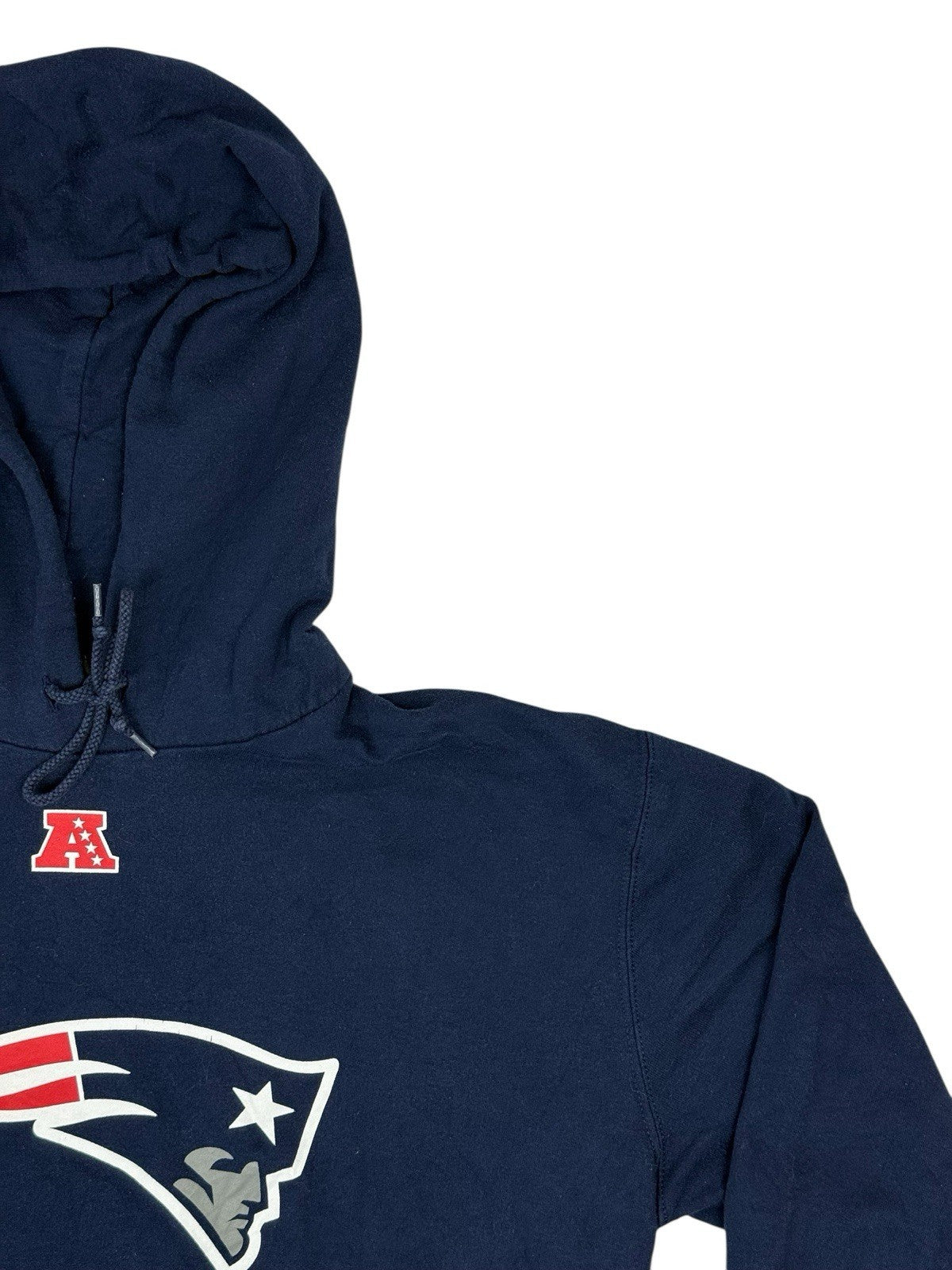 NFL Blue New England Patriots Printed American Football Hoodie Medium