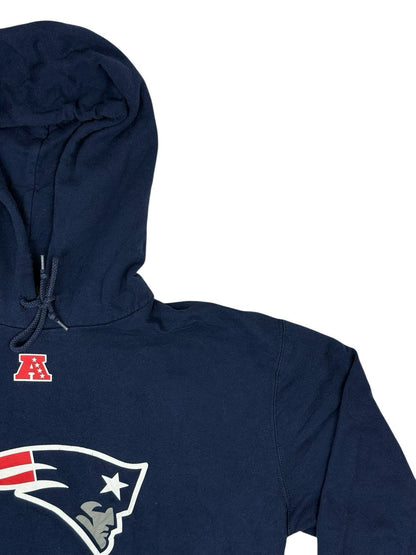 NFL Blue New England Patriots Printed American Football Hoodie Medium