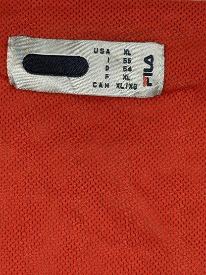 Fila Retro Grey Mesh Lined Y2K Zip Track Jacket XL