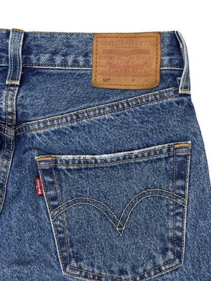 Levi's 501 Women's Blue Denim Straight Fit Jeans 24W 30L