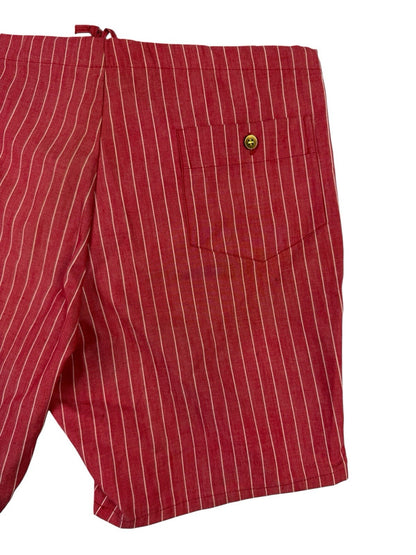 Vintage 60's McGregor Scotset Permanent Press Red Striped Chino Shorts Medium