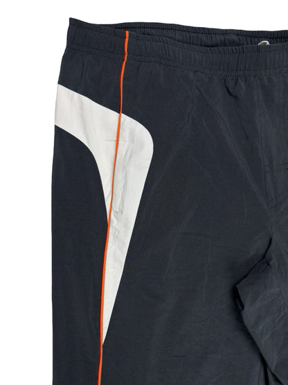 Lotto Black White Mesh Lined Adjustable Tracksuit Bottoms Medium