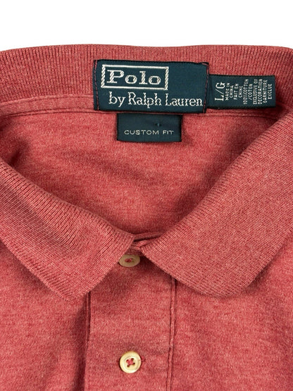 Polo Ralph Lauren Pink Custom Fit Polo Top Large