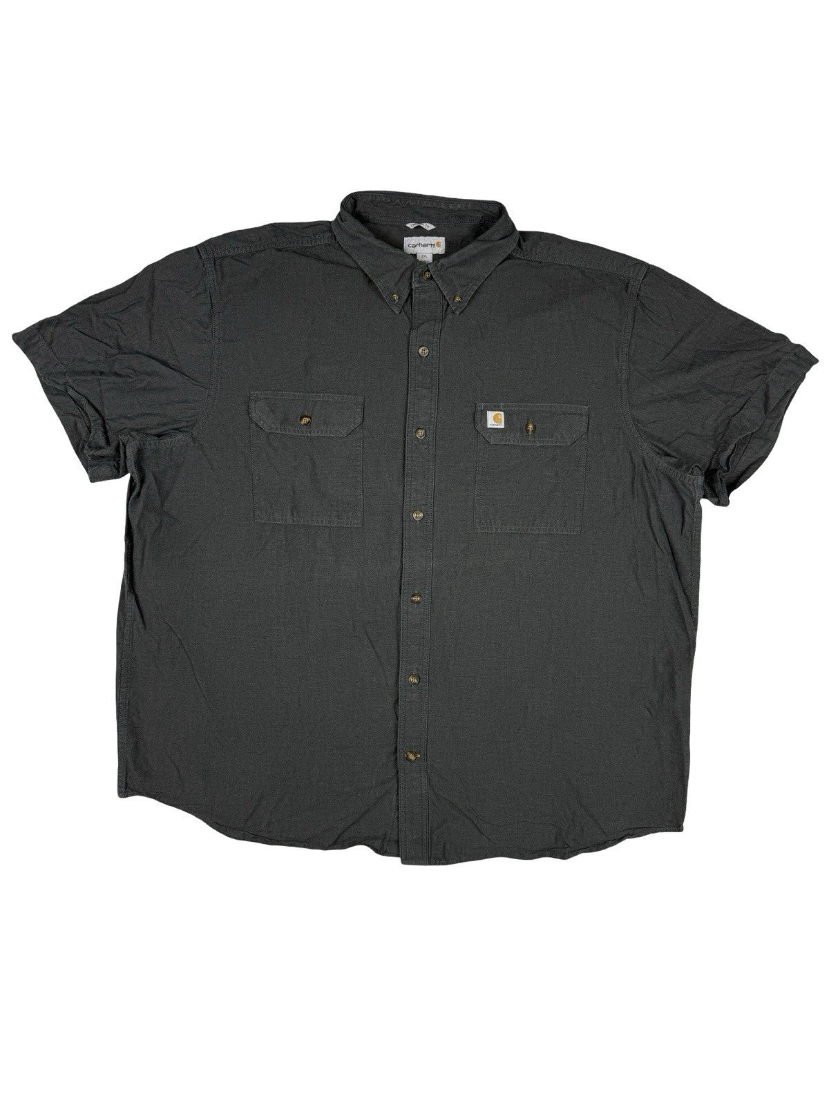 Carhartt Original Fit Black Chambray Short Sleeve Shirt 2XL