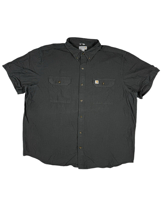 Carhartt Original Fit Black Chambray Short Sleeve Shirt 2XL
