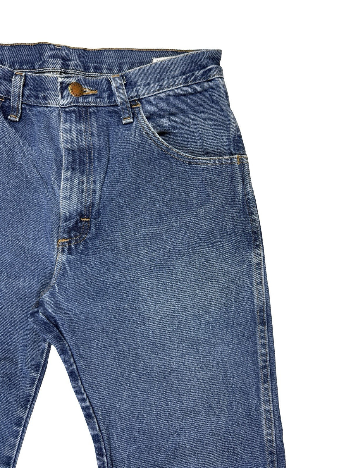 Rustler Wrangler Regular Fit Straight Leg Blue Denim Jeans 32W 30L