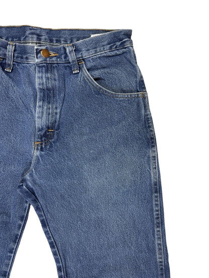 Rustler Wrangler Regular Fit Straight Leg Blue Denim Jeans 32W 30L