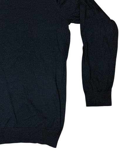 Peter Werth Blue Cotton Bailey Jumper Medium