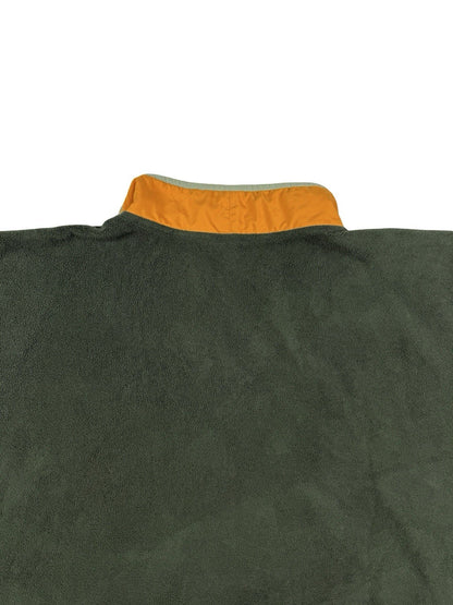 Columbia Green Colourblock Half Zip Outdoor Fleece Jumper 2XL