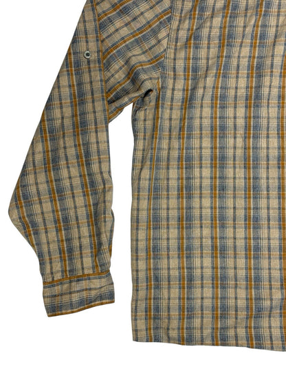 Wrangler Outdoor Series Beige Plaid Collared Shirt 2XL