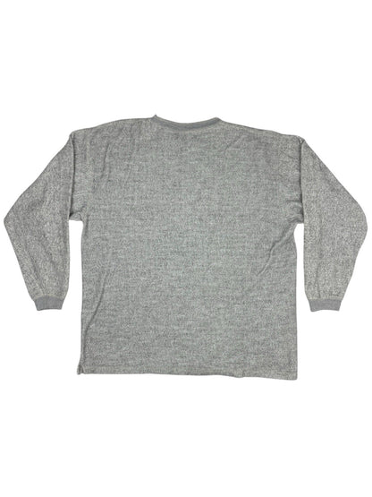 Pro Edge NFL Vintage Pittsburgh Steelers Grey Henley Jumper XL