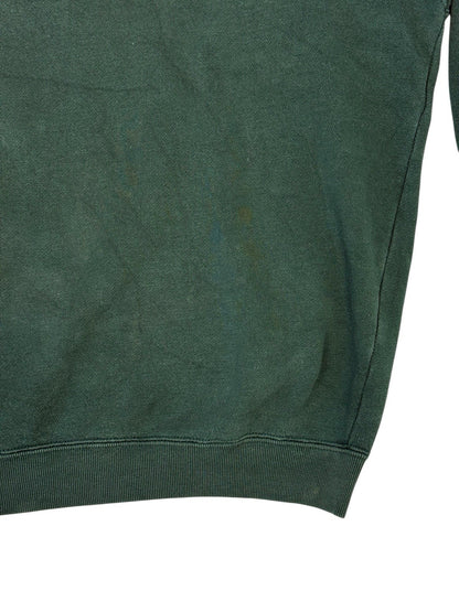 IZOD Green Retro Embroidered Cotton Blend Jumper Medium