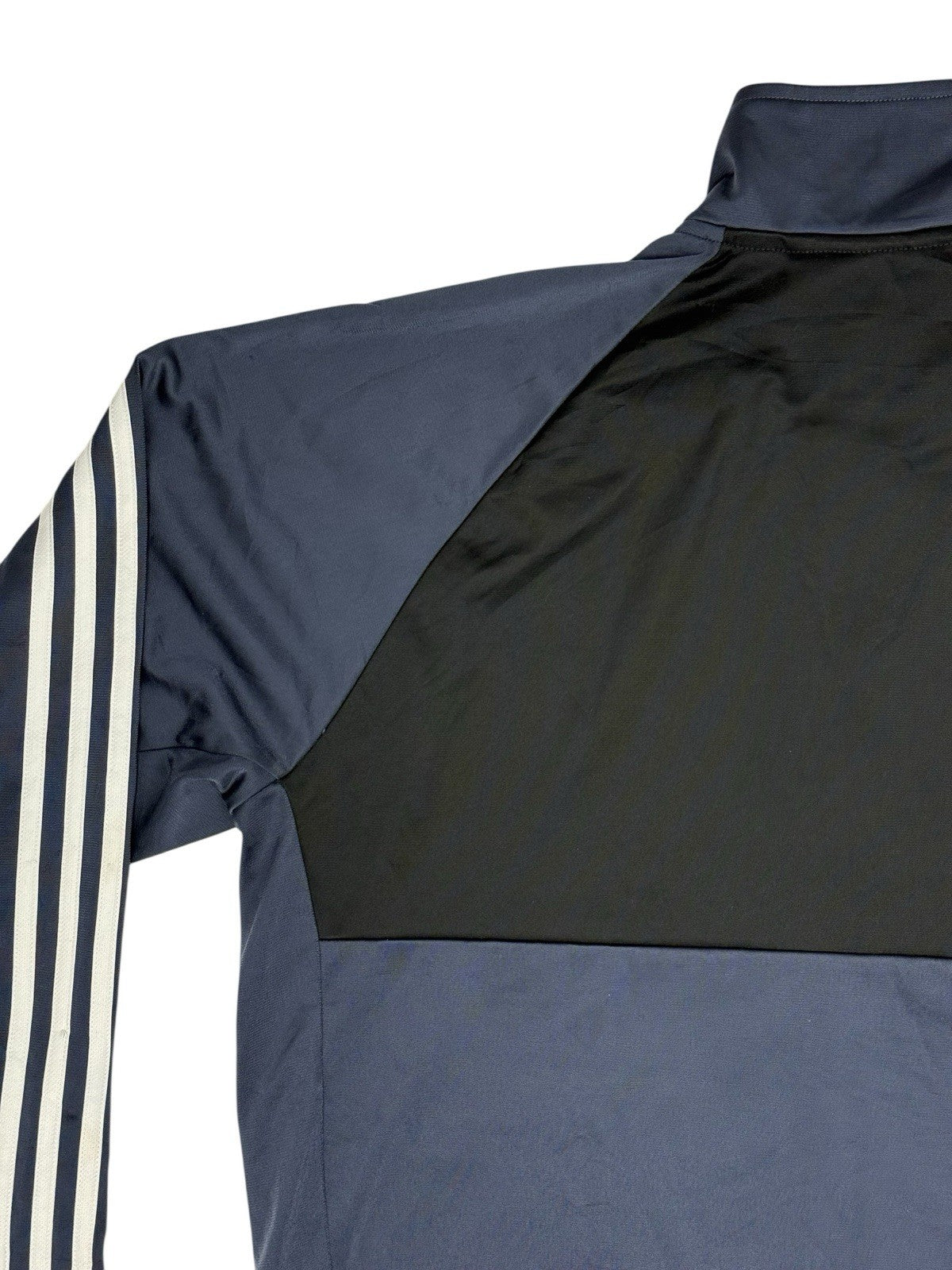 Adidas Blue Polyester Zip Track Jacket Large
